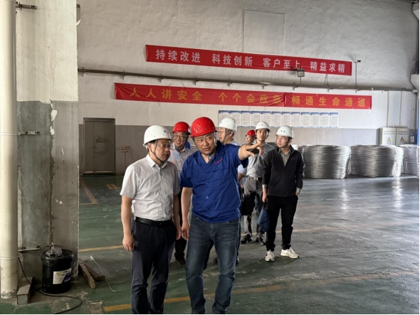 集团公司党委副书记、总经理龙道宁调研司属